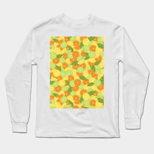 Citrus Splash Seamless Surface Pattern Design Long Sleeve T-Shirt